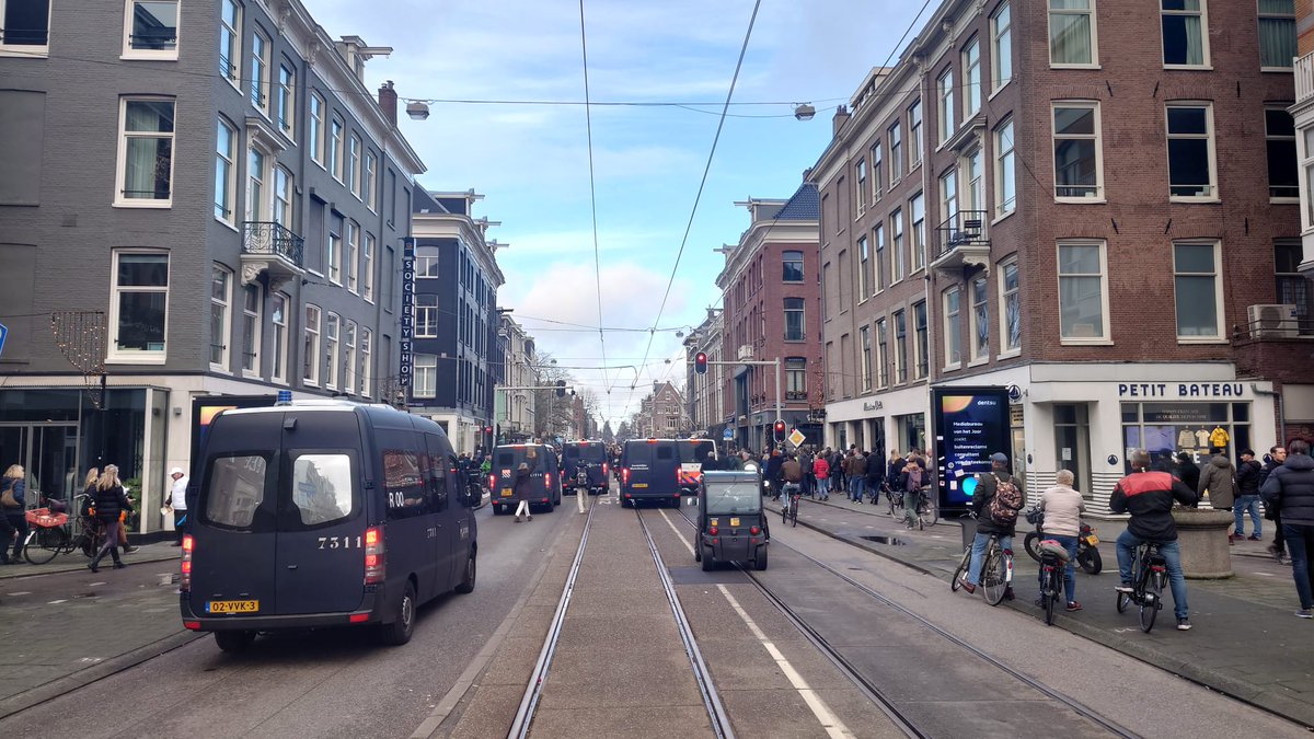 Mobile Unit and Royal Netherlands Marechaussee follows the procession