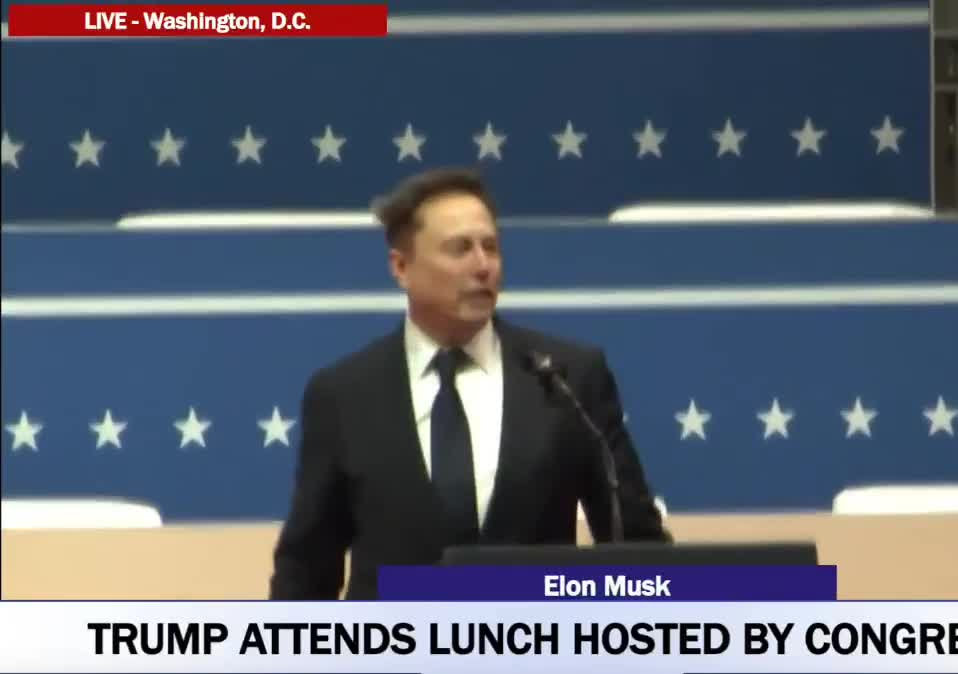 Elon Musk made a gesture that looks like a Romane salute at the inauguration celebration(twice)